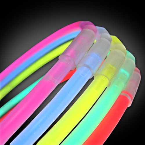 50 Assorted Glow Necklaces glow necklaces, chemical glow necklaces, assorted solid color glow necklaces, assorted one-color glow necklaces, assorted wholesale glow necklaces, School, Pep Rally, Glow Golf