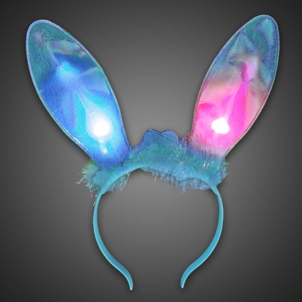 Bunny Ears Headband bunny ears, bunny headband, led bunny, lighted rabbit ears, light up rabbit ears, easter, bunny, edm, edc, cosplay, costume, rave, festival, burning man