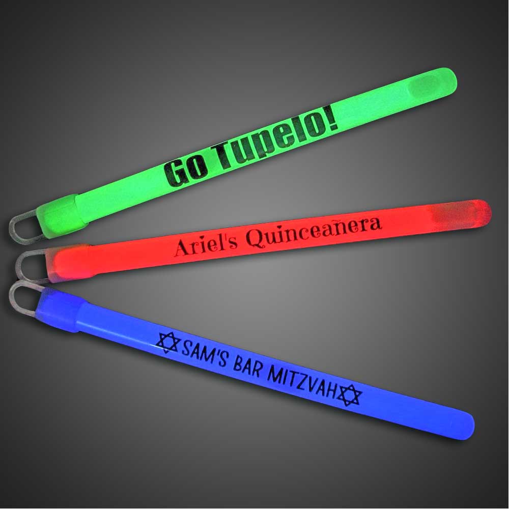 Custom 6" SLIM Unwrapped Glow Sticks custom, customized, red, orange, yellow, green, blue, purple, pink, hot pink, glowstick, glowsticks, glow stick, glow sticks, lightsticks, light sticks, lightstick, light stick, 6-inch glowstick, 6" glowstick, skate, skating, rink, classic, regular, safety, halloween, glowsticking