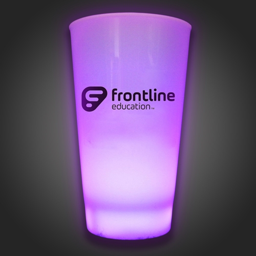 Customized 16-oz Lighted Glass  tumbler, customize, give away, birthday party, Lighted Glass, Lighted Cup, Flashing Glass, Light Up Glass, glow cup, led glow cup, led cup, flashing cup, glow glass, led glow glass, bar, dance, festival