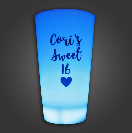 Customized 16-oz Lighted Glass  - CUSTOMCPL