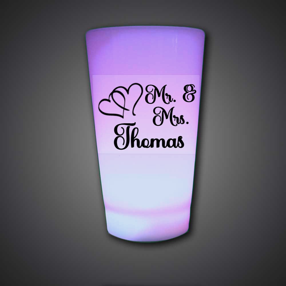 Customized 16-oz Lighted Glass  - CUSTOMCPL