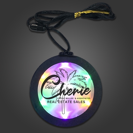 Customized Flashing Mardi Gras Medallions - CUSTOMMEDALLIONYGP