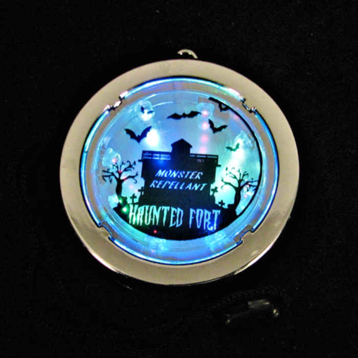 Customized Tunnel Necklace custom, custom medallions, customized, personalized, personalized necklace, LED necklace, lighted necklace, flashing necklace, light-up necklace, medallion necklace, rolling games, give away, redemption, fundraiser, custom, festival, bar, rave, tunnel