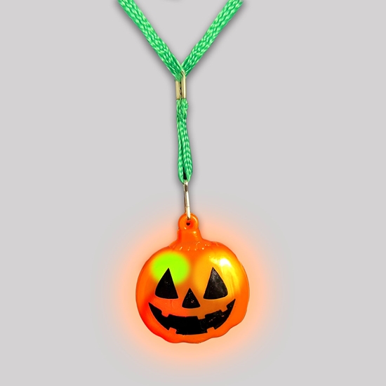 Extreme Glow Soft Silicone Halloween Necklace for Trick or Treating - NECKPUMPKIN