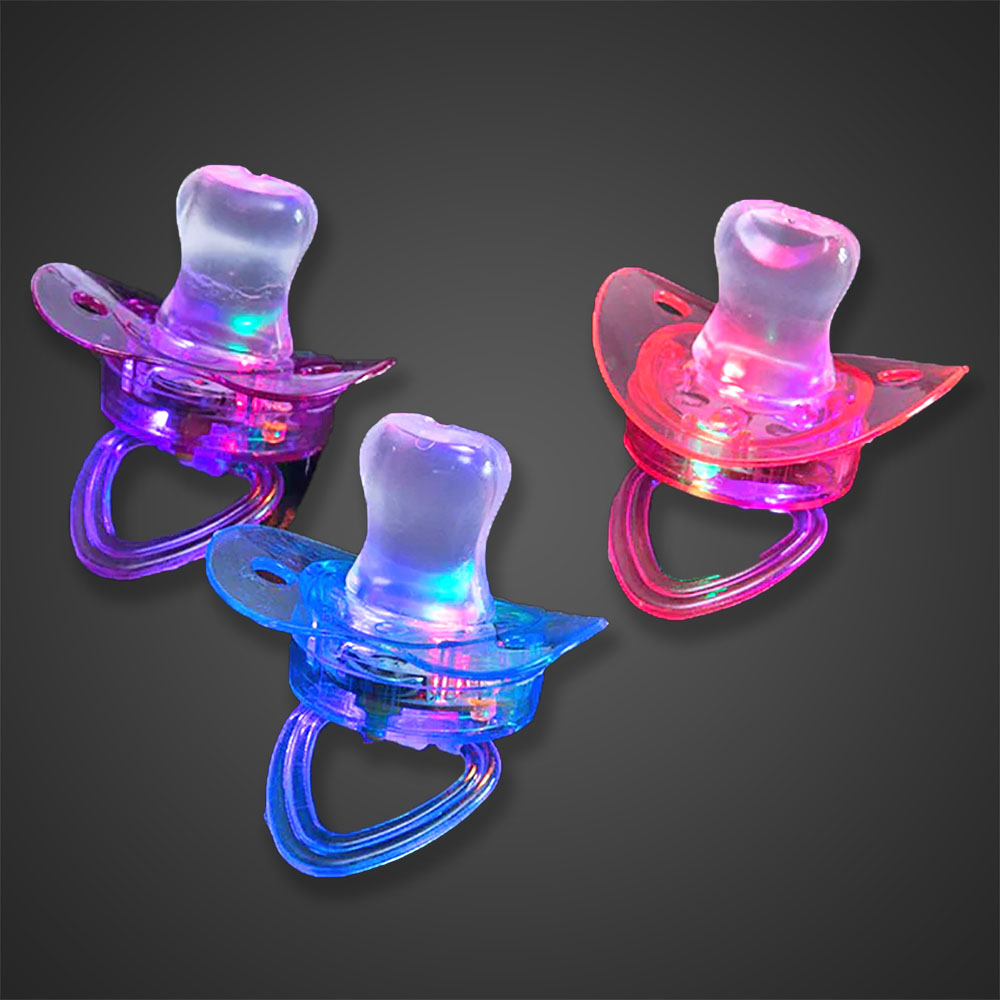 Flashing Pacifier without Necklace - PAC-NoNecklace (Close Out)