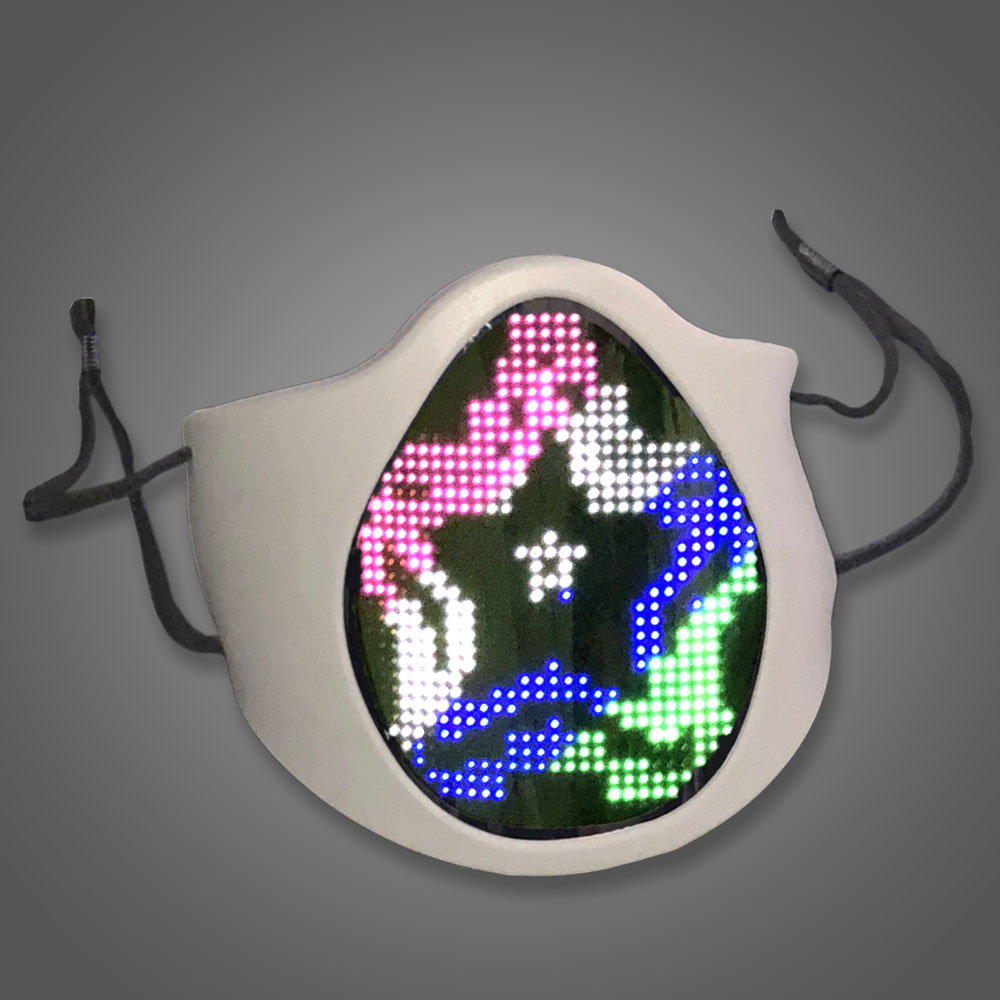 Silicone Rainbow LED App Mask - SiliconeMask (Close Out)