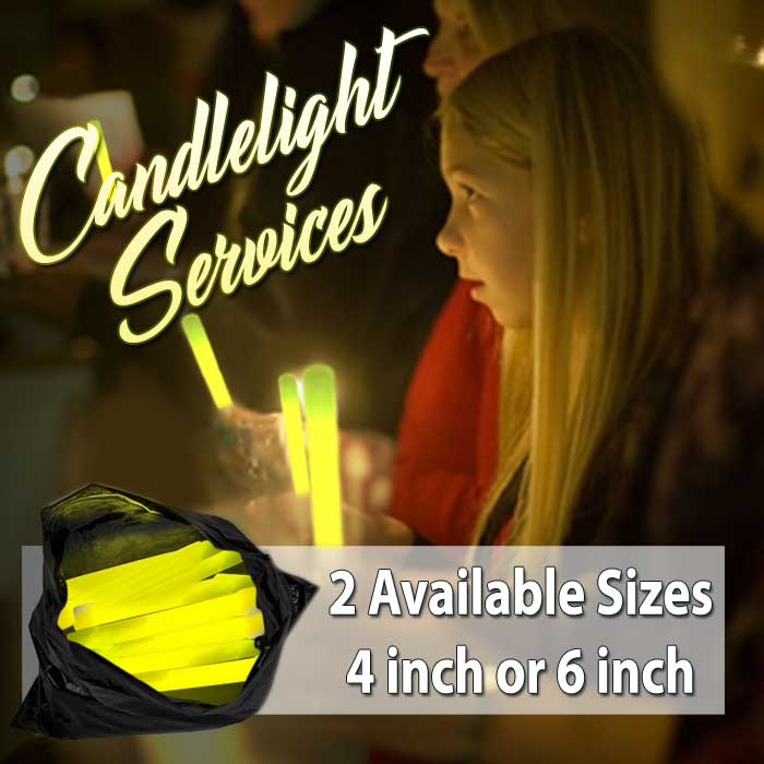 Glowsticks for Candlelight Services (4" or 6")  - CANDLELIGHT 