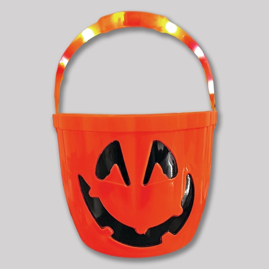  Halloween Light-Up Pumpkin Bucket for Trick-or-Treating - PUMPKINBUCKET