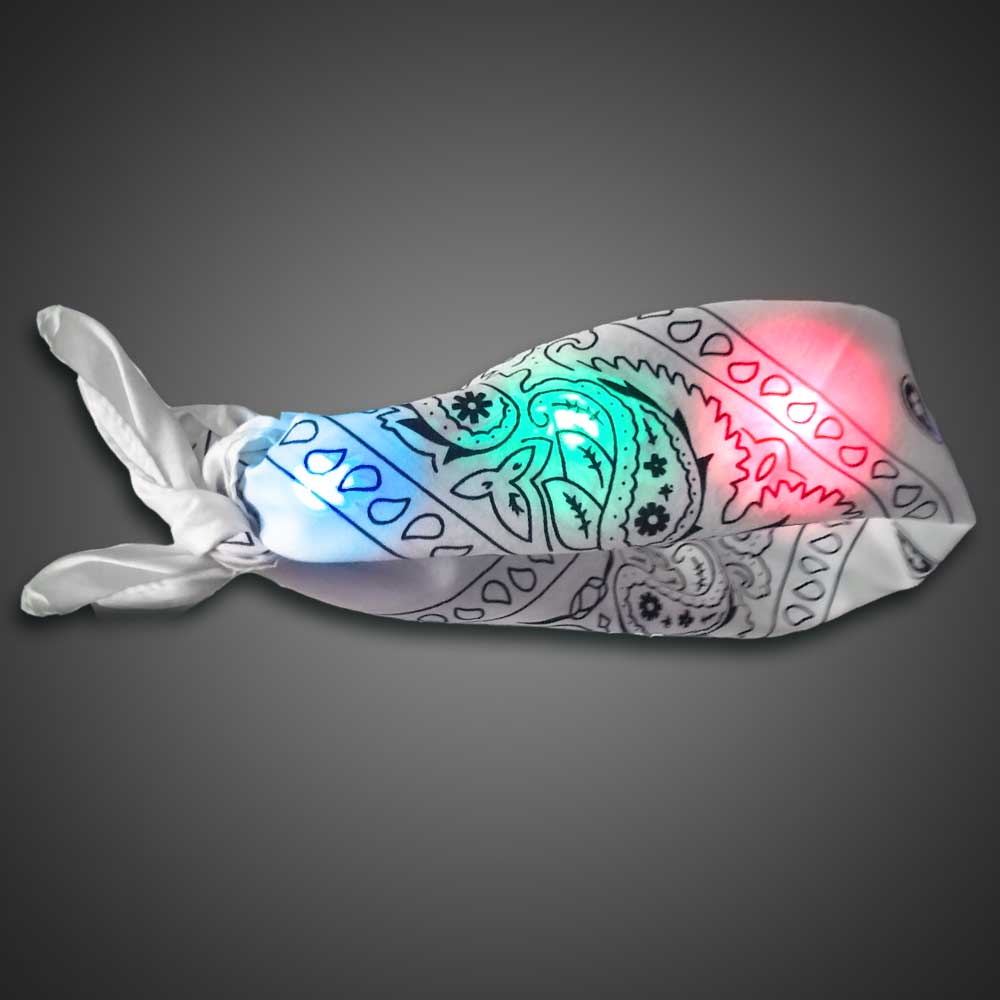 LED Flashing Bandana with Lights - BANDANA