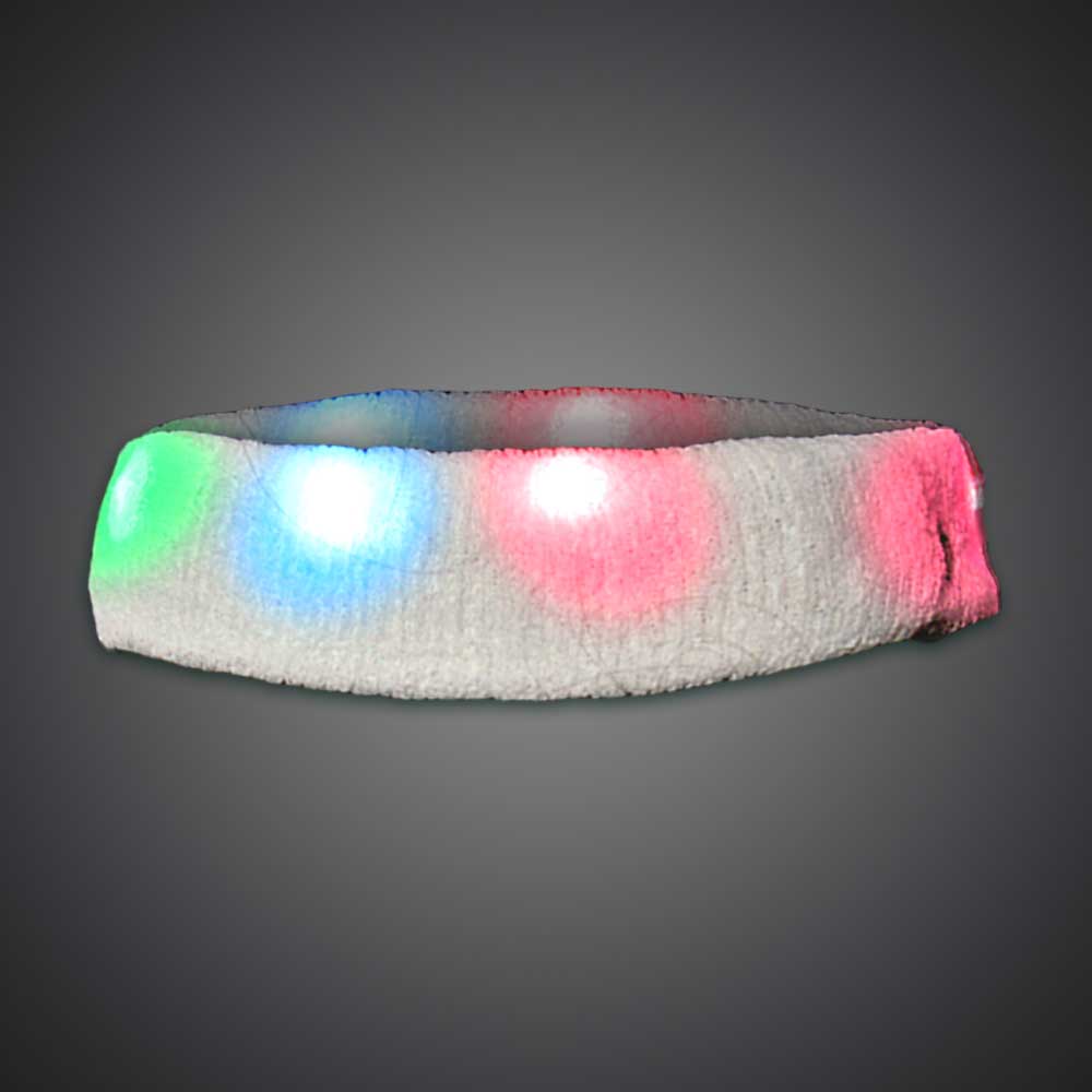 LED Headband LED Headband, Light Up Headband, Lighted Headband, glow run, night running, sweat band, exercise, halloween, burning man, visibility, safety, cloth headband, rave, EDM, festival