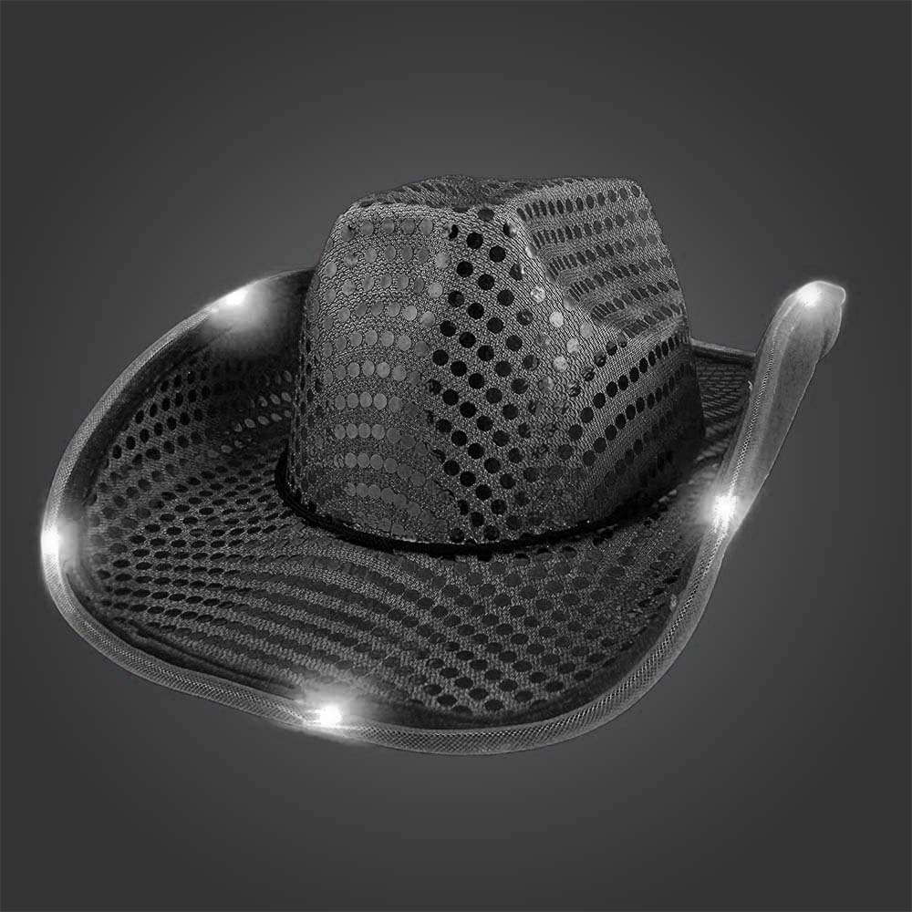 Led lighted cowboy sale hats