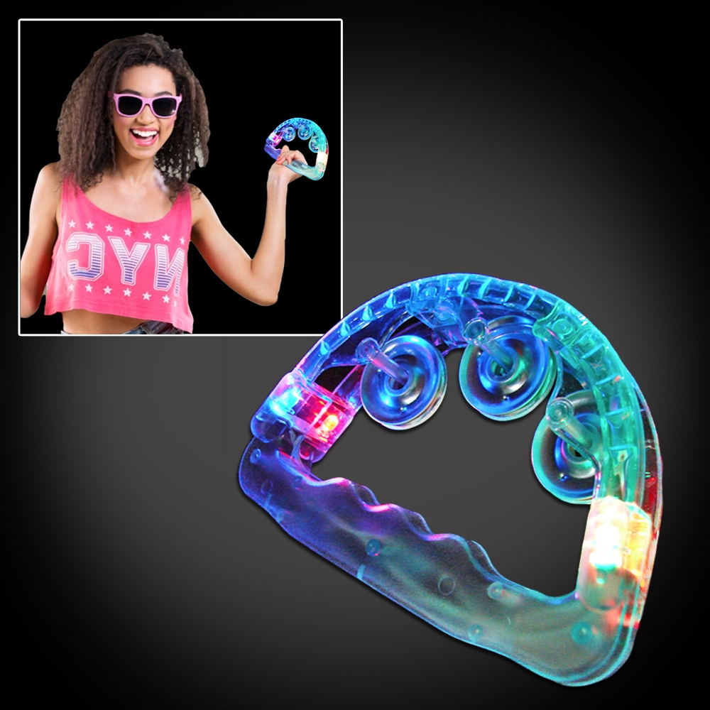 Flashing LED Tambourine