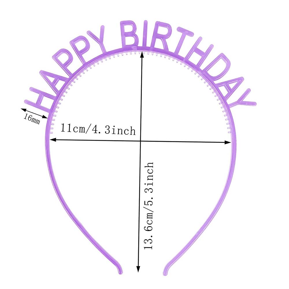 Non-Lighted Happy Birthday Headband Bopper - HBDHEADBAND