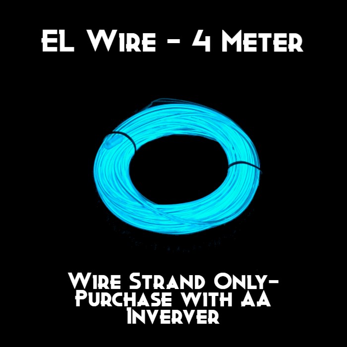 Quick-Connect EL Wire (4m) WIRE ONLY - QC400