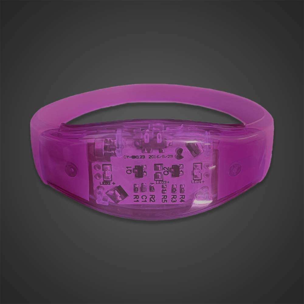 Sound Activated LED Silicone Bracelet - BRSOUND