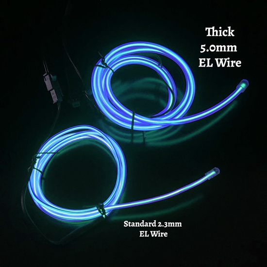 Thick EL Wire 20-foot Kit - THQC6