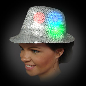 Lighted Sequin Fedora - AG13 - SEQAG 