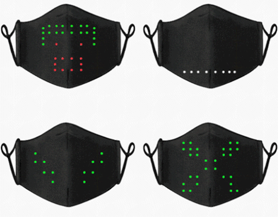 Sound Controlled LED Face Mask - CLOSE OUT - SoundMask