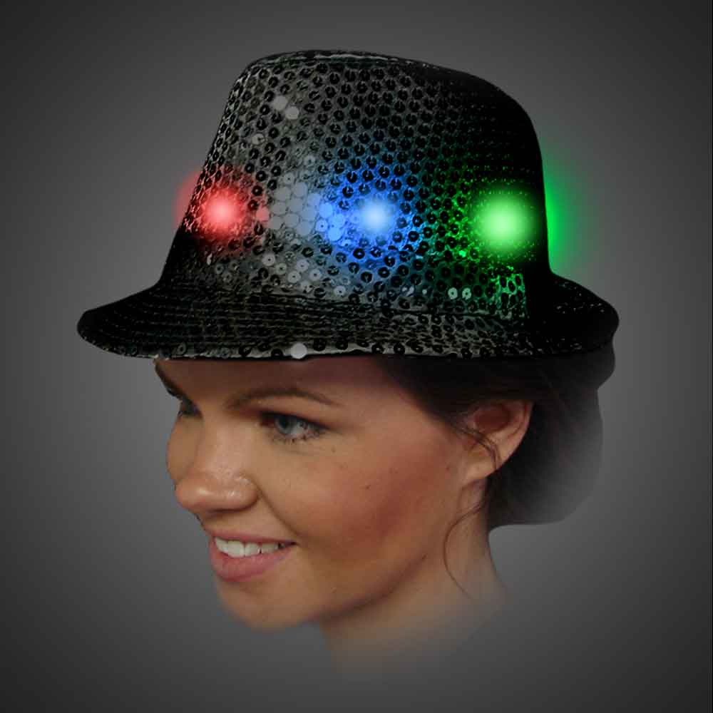 Lighted Sequin Fedora - AG13 - SEQAG 