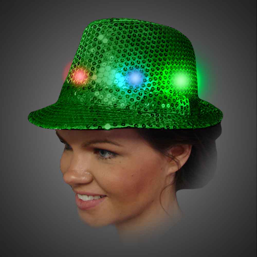 Lighted Sequin Fedora - AG13 - SEQAG 