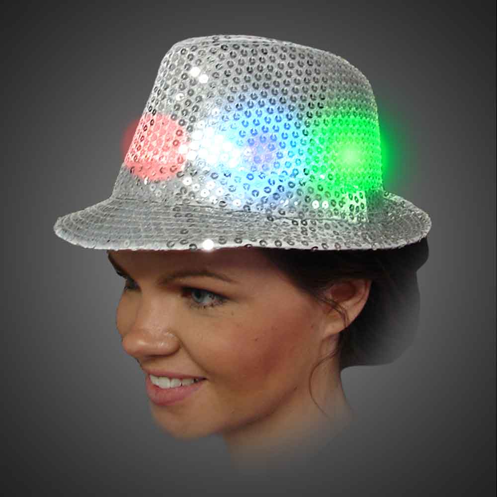 Lighted Sequin Fedora - AG13 - SEQAG 