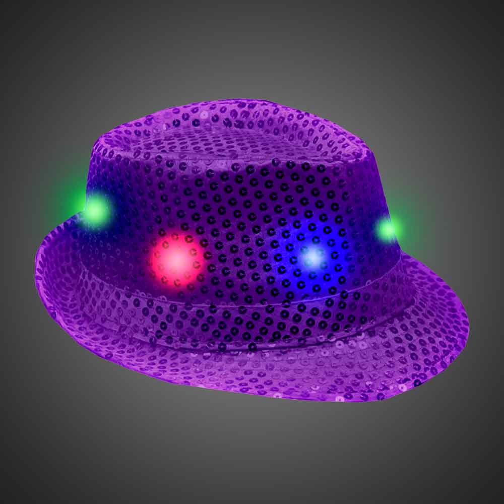 Lighted Sequin Fedora - AG13 - SEQAG 