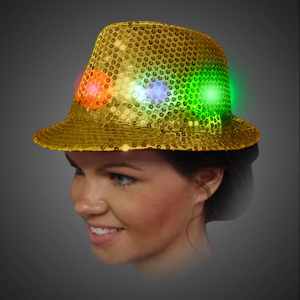 Lighted Sequin Fedora - AG13 - SEQAG 