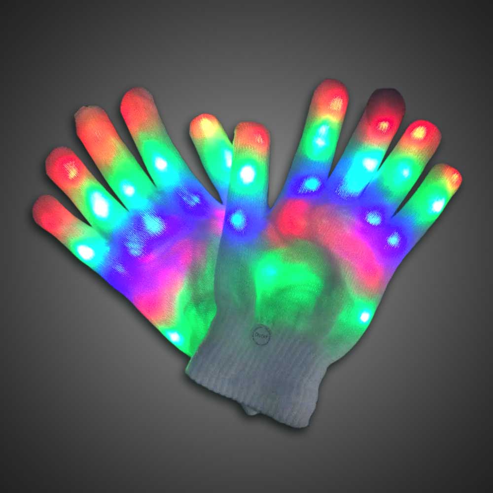 Rainbow Sparkling Lighted Glove - MITSPARKLE