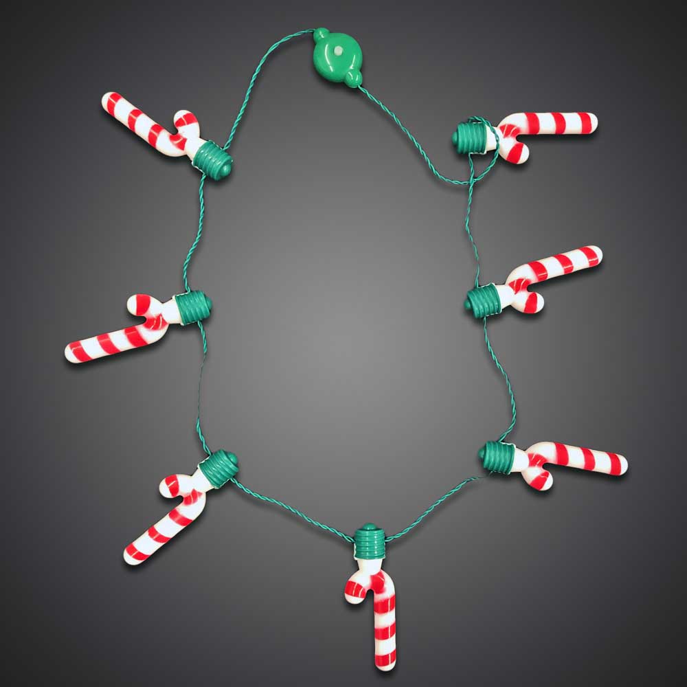 LED Candy Cane Necklace - NECKCANE