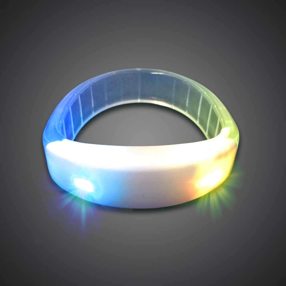 LightUp Glow MultiColor 3LED Flashing Twist Tube Bangle Rave Party  BraceletAnklet