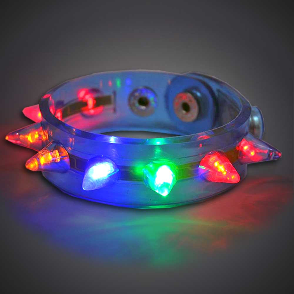 Spike Bracelet LED Bracelet, Lighted Bracelet, Light Up Bracelet, Flashing Bracelet, fundraiser, school, kids, give away, cheap, inexpensive, vend, party, mitzvah