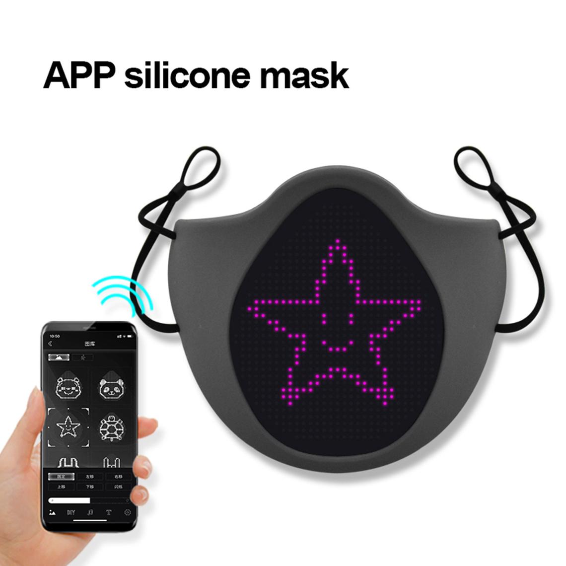 Silicone Rainbow LED App Mask - SiliconeMask (Close Out)