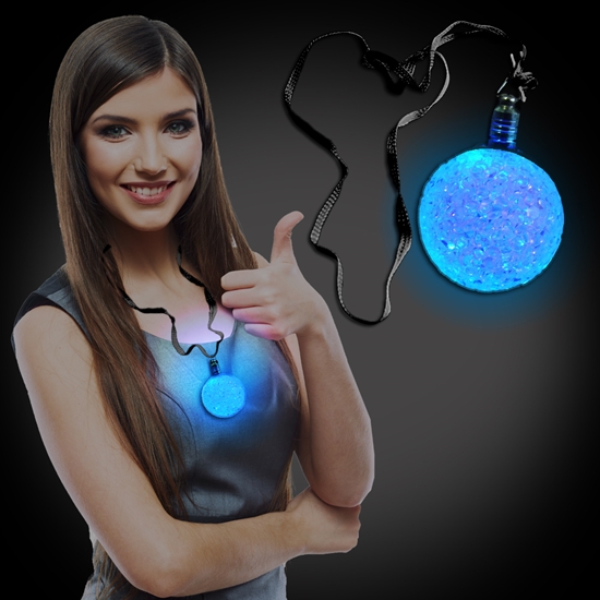 Flashing Crystal Ball Necklace