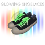 Shoelaces that glow in the dark for up to 14 hours.